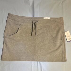 Gaiam Karma Women’s Gray Athletic Mini Skirt XL – Drawstring & Pockets